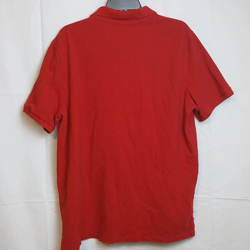 Polo by Ralph Lauren Red Polo with Navy Logo - Men - XL - Good Condition‎